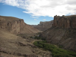 der Canyon in dem das Weltkulturerbe zu betrachten ist