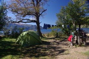 einer unserer Campingplaetze am LagoTraful