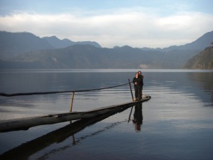 wunderschoene Stimmung beim Lago Pellaifa