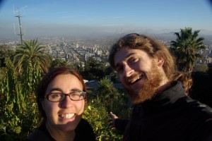 am Cerro Cristobal hat man einen gewaltigen Rundblick auf ganz Santiago