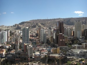 La Paz, die Grossstadt eingebettet in einem Canyon