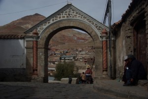 Altstadt von Potosi mit Blick auf den Cerro Rico
