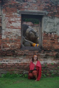 weiter gings dann noch zum Wat Phutthai Sawan mit seinem liegenden Buddha