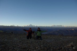 ...unser Kniefall vor so viel erhabener Bergwelt :-)