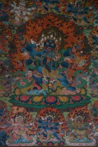 ein Protektor - das erinnert wirklich total an die tibetischen Klostermalereien
